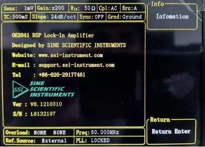 Three ways you can find lock-in amplifier version number information