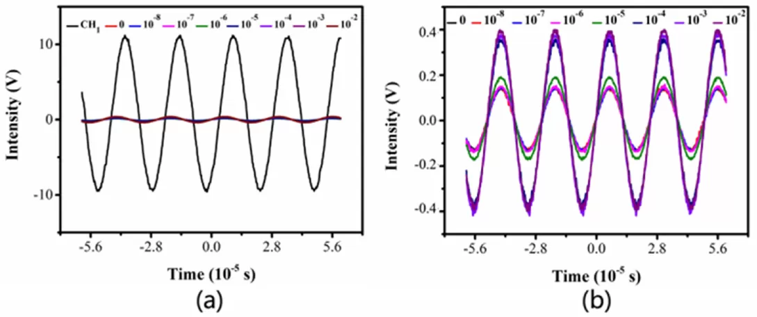 Research on the Lock-in Amplifier OE1022 Applied in Capacitive Coupling Conductivity Detectors