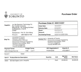 SSI Receives Order for Multiple Lock-in Amplifiers from the University of Toronto