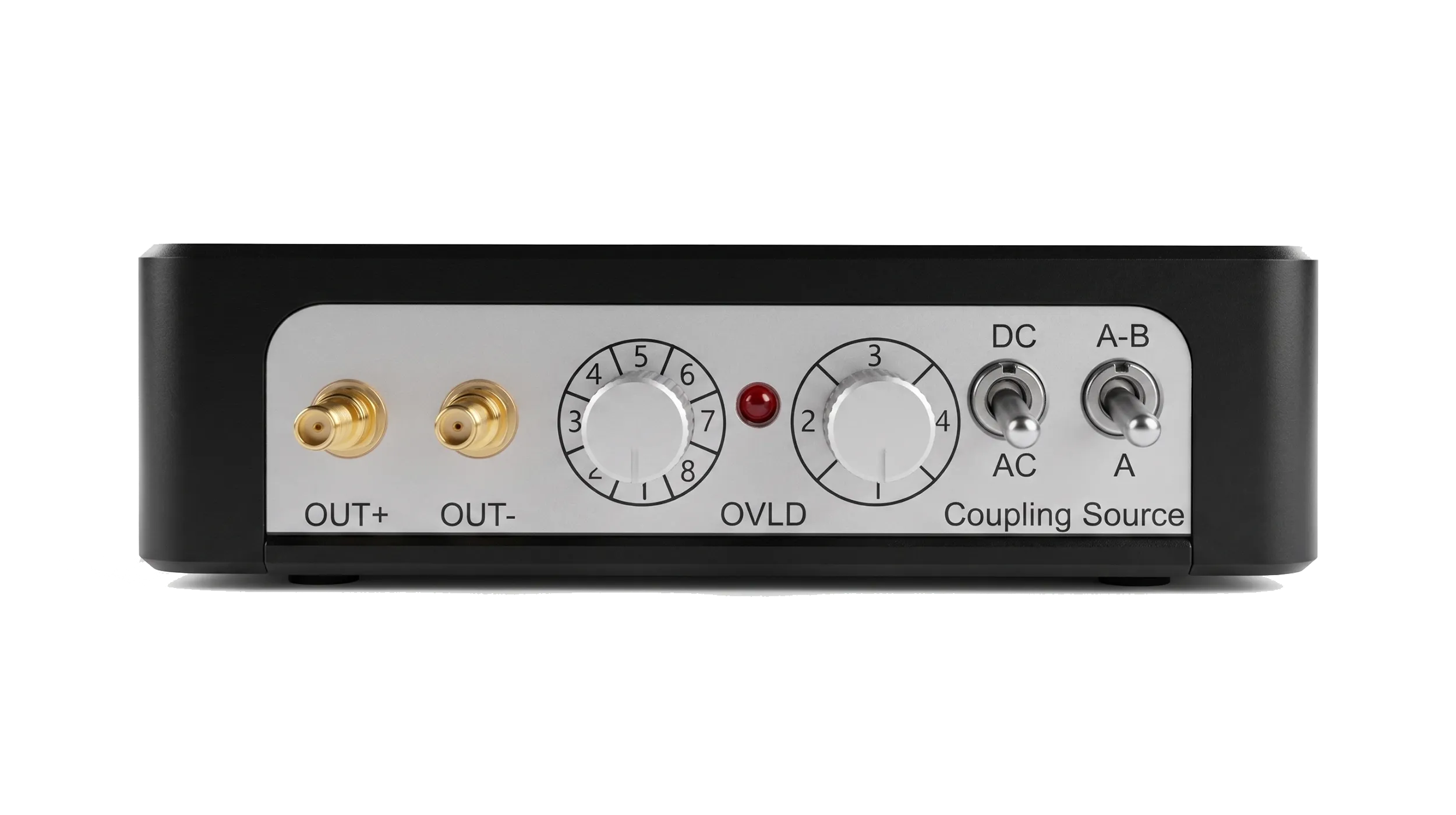 the ultra-compact OE4011 pre-amplifier with high-performance low-noise FET-Input. 